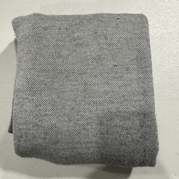 Calvin Klein CK‎ Sweater Men 2XL Grey Italian Hilo Yarn V-Neck Merino Wool READ - Picture 10 of 11